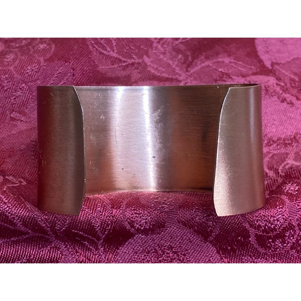Vintage Southwestern Bucking Bronco Cowboy 3D Copper Cuff Bracelet Horse Western - Picture 4 of 9